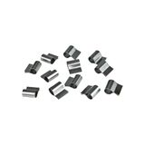 Windhager Roestvrijstalen bevestigingsclips, lichte asafdekkingen, kelderafdekkingen, clips, bevestigingsset, pak van 12, Z19, 03779, 1x1.5x1,7 cm