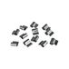 Windhager Roestvrijstalen bevestigingsclips, lichte asafdekkingen, kelderafdekkingen, clips, bevestigingsset, pak van 12, Z19, 03779, 1x1.5x1,7 cm