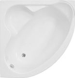 Badland STANDARD hoekbad 130 x 130 cm wit met styropor ombouw