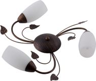 Globo 60800323X Plafondlamp E14 Metaal/Glas Bruin Ø 50cm