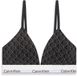 Calvin Klein Balconette bh Zonder beugel Zonder padding Katoen Modal Elastaan XS Zwart Grijs
