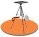 Trépied pour projecteur, pliable, adapté aux projecteurs jusqu'à 6 kg, noir