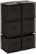5 Five Simply Smart Plank met 6 vakken en opbergdozen MIX'N MODUL Noir