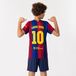 FC Barcelona Lamine Yamal Maillot de football enfant - Marchandise officielle - Maillot + short - Bleu - Taille 164
