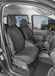 Walser Autostoelhoes Transporter Fit van stof antraciet geschikt voor Renault Kangoo (Typ W) - 2 Enkele zetele front
