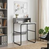 vidaXL Bureau met opslag Grijs Sonoma 60 x 50 x 91 cm