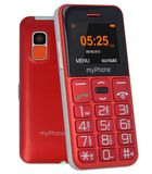 myPhone Halo Easy Gris, Rouge