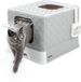 Lionto Kattenbak met lade en schep, 50,5x40,8x37 cm, lichtgrijs