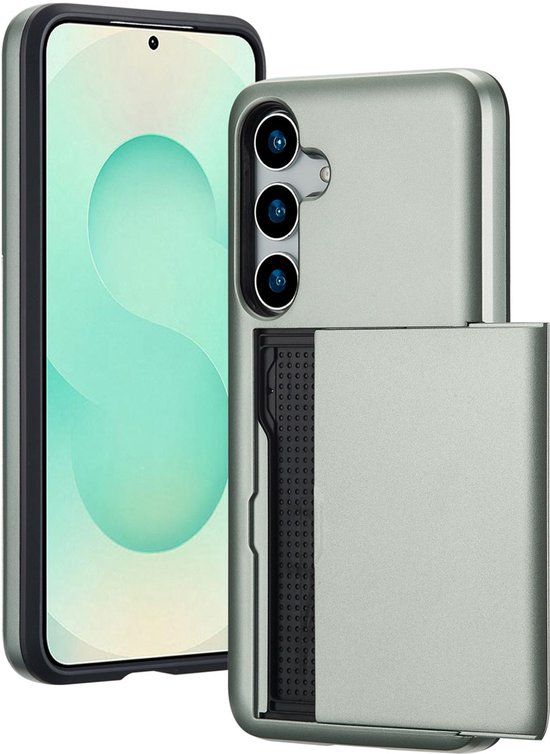 imoshion Hoesje met Pasjeshouder - Geschikt voor Samsung Galaxy S25 Plus - Groen