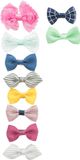Trixie Hondenstrikjes Set 10 Stuks - Assortiment 4-6cm - Met Clip, Kleurrijke Motieven