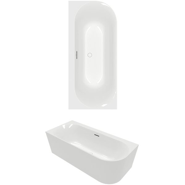 Villeroy & Boch Loop & friends hoekbad - 170x75cm - hoek links - acryl Stone white mat