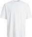 JACK & JONES T-shirt blanc uni en coton à col rond