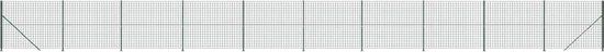vidaXL Gaashek met flens, groen, 2,2 x 25 m