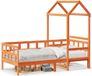Maison Exclusive - Válenda dakpan, lavé brun, 90 x 200 cm, bois massif d'épicéa