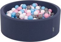 KiddyMoon Ballenbad 90x30cm met 200 Ballen - Lichtroze: Roze Parel Goud