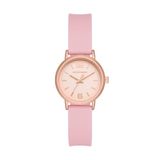 Skechers horloge voor dames, Rosegoudkleurig Quartz uurwerk met drie handen en kunststof band
