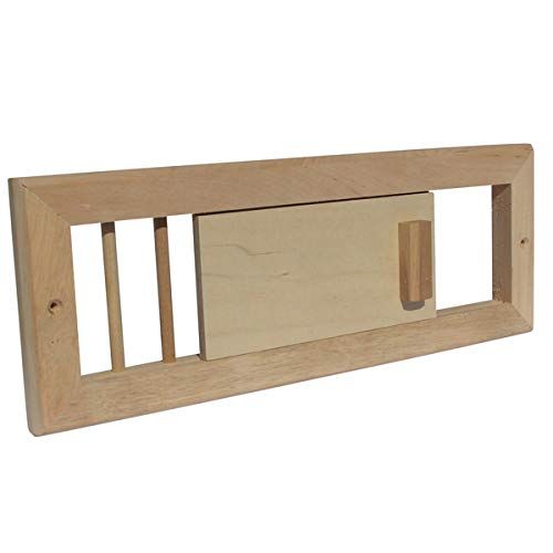 FinTec Ventilatieschuiver van elzenhout - 0705184382842