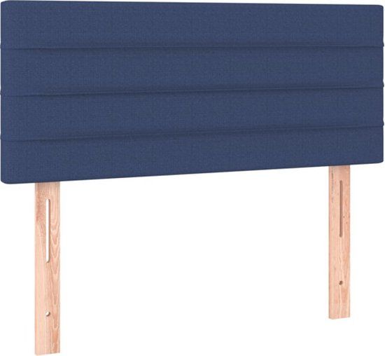 vidaXL Hoofdbord 90x5x78/88 cm stof blauw