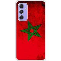 Verstevigd hoesje met sublimatie bedrukking, compatibel met Samsung Galaxy A54 Drapeau maroc