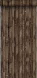 Esta Home behang sloophout donkerbruin - 138813 - 53 cm x 10.05 m