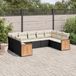 Maison Exclusive - Salon de jardin, 9 pièces, avec coussins, noir, en polyrotin
