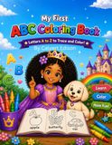 Learn Afro Princess Learn the Alphabets with the Afro Princess: Learn, trace and color the alphabets from A to Z