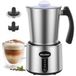 Morpilot Elektrische melkopschuimer Milk Frother van roestvrij staal, 4-in-1 functie, maximale inhoud 230 ml cappuccino of 500 ml warme melk