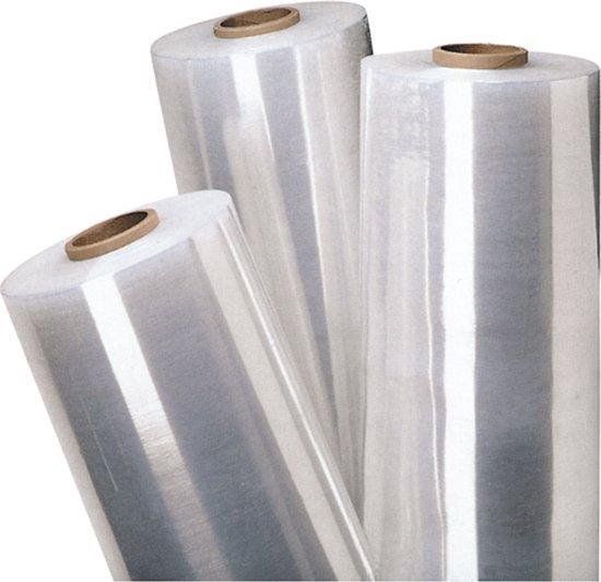 Rekfolie - Wikkelfolie - Stretchfolie - Krimpfolie Transparant hand rollen, 17 micron, 45 cm x 300 meter