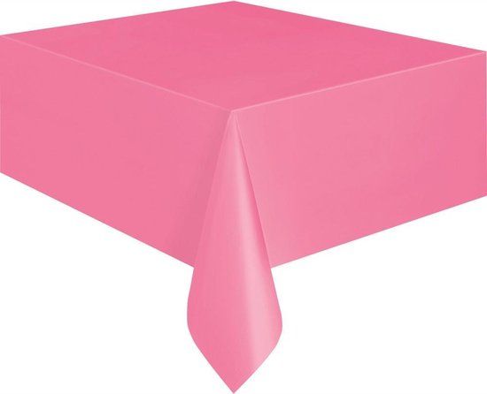 Unique Tafelkleed Roze - 274 x 140 cm - Wegwerp - Kunststof