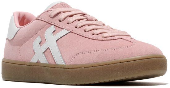 FitFlop The Dash T-Toe Suede Sneakers Dames Sneakers - Roze / Wit