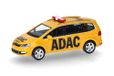Herpa Modelauto VW Sharan "ADAC", miniatuur op een schaal van 1:87, verzamelobject, Made in Germany, kunststof model