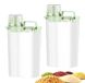 Contenant à nourriture sèche - Hermétique - 3 l - Transparent - Lot de 2