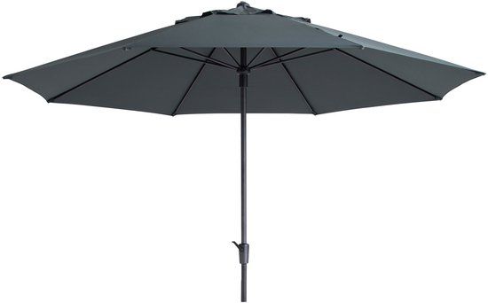 MADISON PAC8P014 Round Grey Polyester Parasol - 279cm - 8 Ribs
