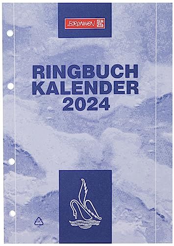BRUNNEN Week-vervangingskalender 796 2024 - 14,8 x 20,8 cm - Wit