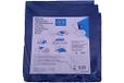 Afmetingen Provence Outillage Afdekzeil, waterdicht, dekzeil voor buiten, waterdicht zeil, 340, militair zeil, gevlochten, 2 x 3 m, 68 g/m², blauw, met metalen ogen