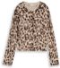 Tom Tailor - Vest met luipaardprint - Maat XS - gravel beige melange leo
