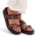 BOTO RIREA Sandales femme BOTO RIREA 42040 TIGER imprimé léopard avec plateforme, avec brides et détails dorés, taille 39
