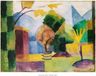 August Macke Kunstdruk - Jardin au bord du lac de Thoune 80x60cm