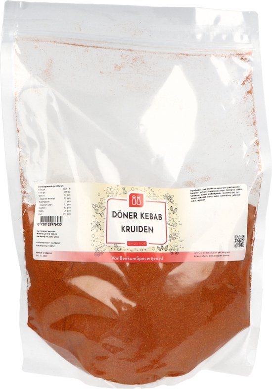 Van Beekum Specerijen Döner Kebab Kruiden - 1 kg