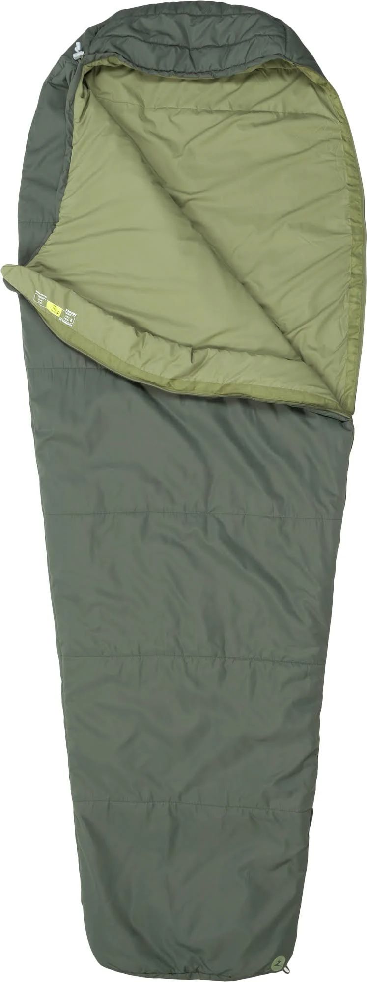 Marmot Nanowave 35 Long Sleeping Bag - Olive - Left Zip - 2023