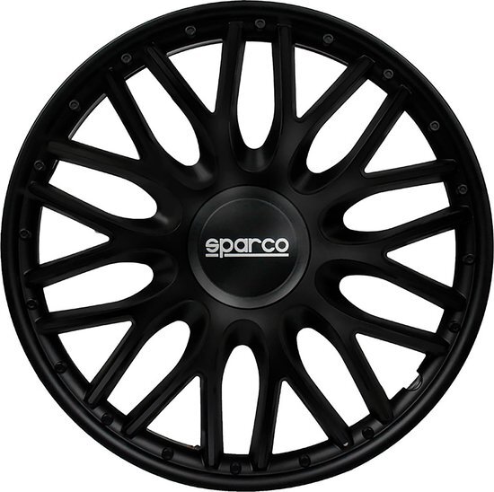 Sparco Wieldoppen Roma - 14-inch - Zwart - Set van 4 stuks