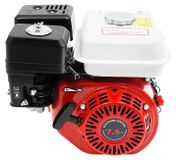 212 cm³ 7,5 ch moteur essence 4 temps - refroidi par air - cordon de démarrage - OHV (soupape en tête) - 3600 tr/min - Utilisable pour pompe à eau, générateur et kart - Rouge