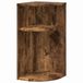 vidaXL - Bijzettafel - 29,5 x 29,5 x 60 cm - Bewerkt hout - Rook Eiken