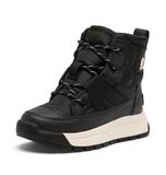 Sorel YOUTH WHITNEY™ III MID WP Unisex Snowboots - Black, Sea Salt