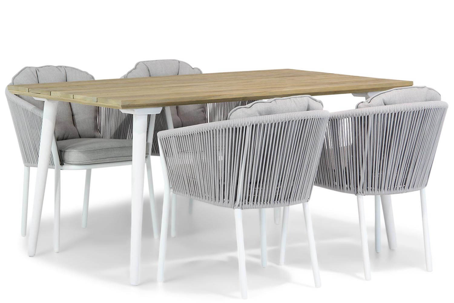 Santika Furniture Santika Novita/Julia 160 cm dining tuinset 5-delig