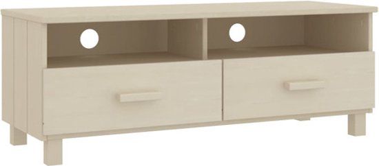 vidaXL Tv-meubel HAMAR 106x40x40 cm massief grenenhout honingbruin