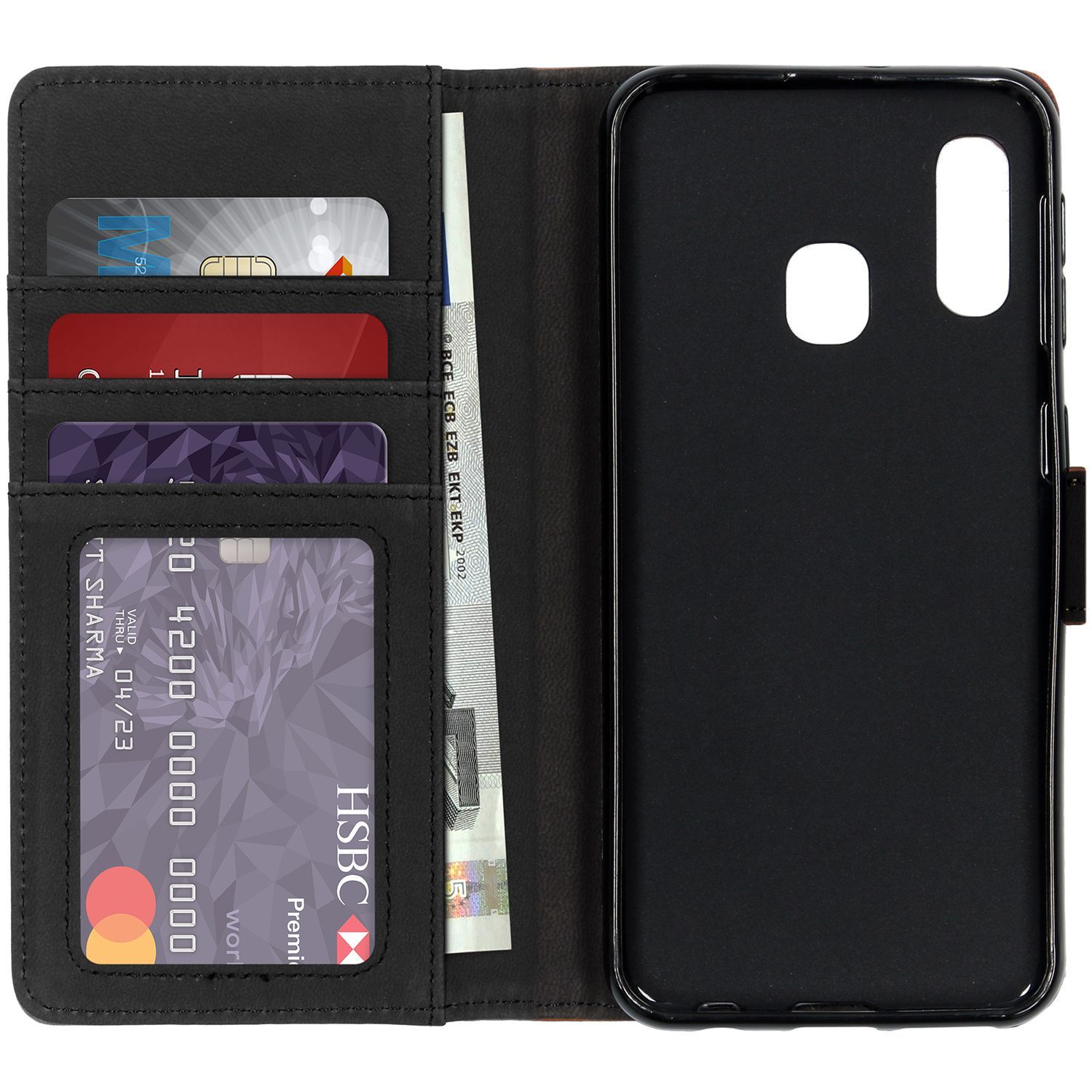 imoshion Luxe Lederen Bookcase voor de Samsung Galaxy A20e - Bruin