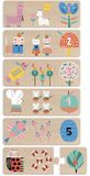 Vilac Houten Puzzel Trio Mama Baby 6 Stuks Educatief Speelgoed Meerkleurig