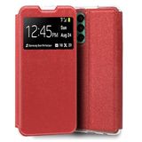 Cool Flip Cover voor Samsung M135 Galaxy M13 / A23 5G, effen, rood
