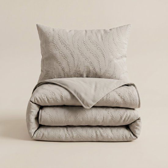 Sleeptime® 2 in 1 Dekbed zonder Overtrek Rafa - Dekbed - 200 x 200 cm + 2 x kussenslopen 60x70 - Taupe